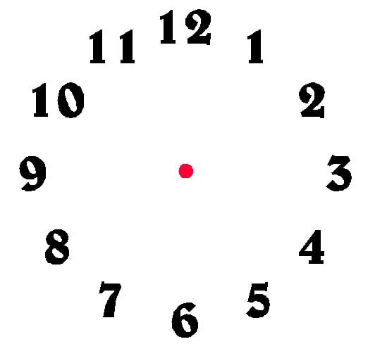 clock numbers clipart - photo #9